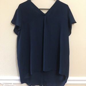 Navy blue t shirt blouse